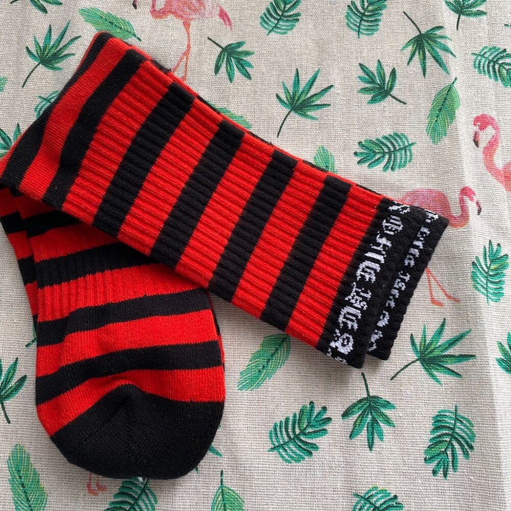 Chrome Hearts Sport Striped Ch Logo Crew Socks - Picture 5 of 5